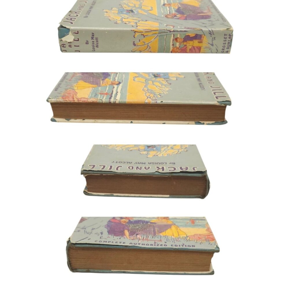 Jack and Jill by Louisa May Alcott Hardcover Dust Jacket 1928 Grosset & Dunlap - Picture 5 of 10